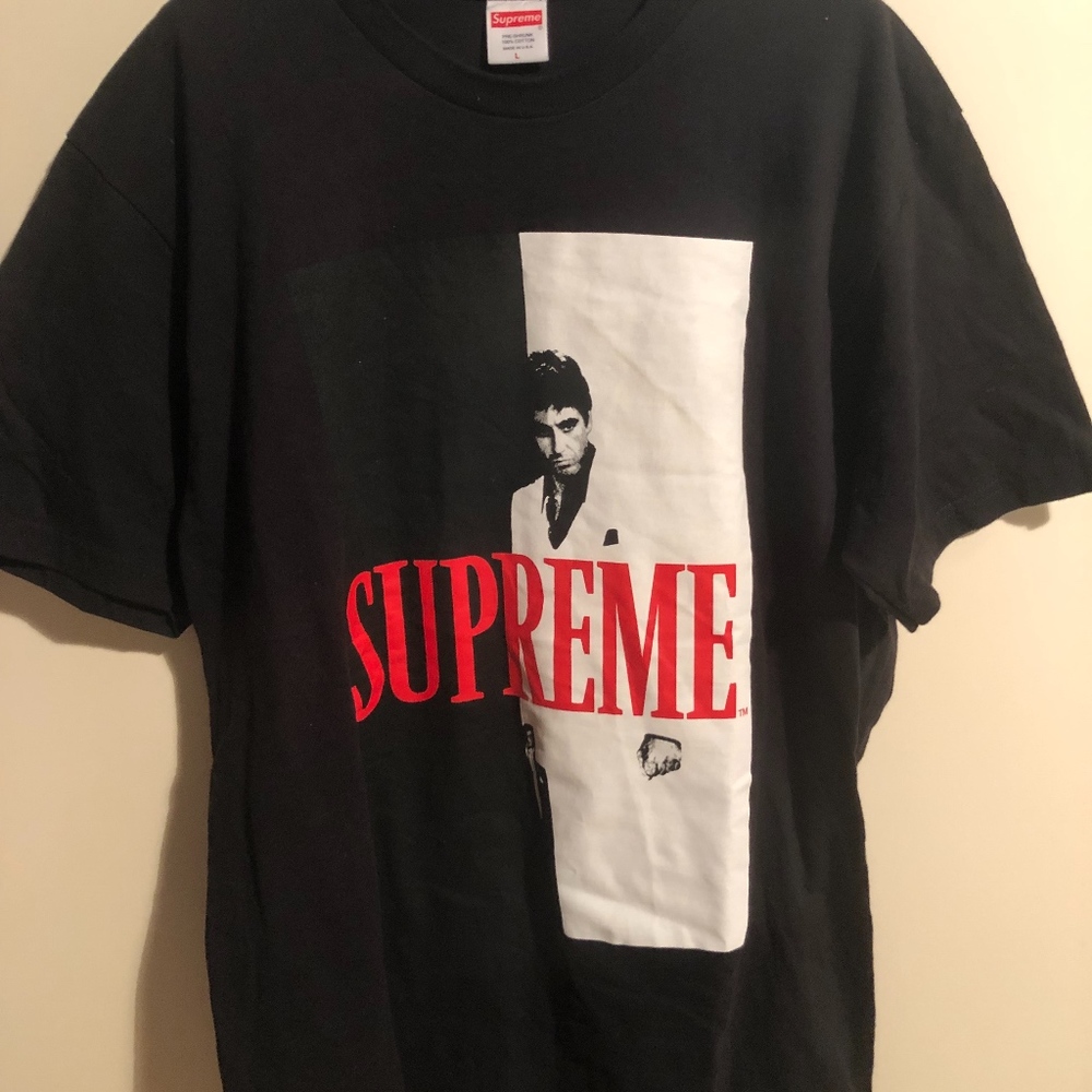 Supreme Scarface Split Tee Black Size L